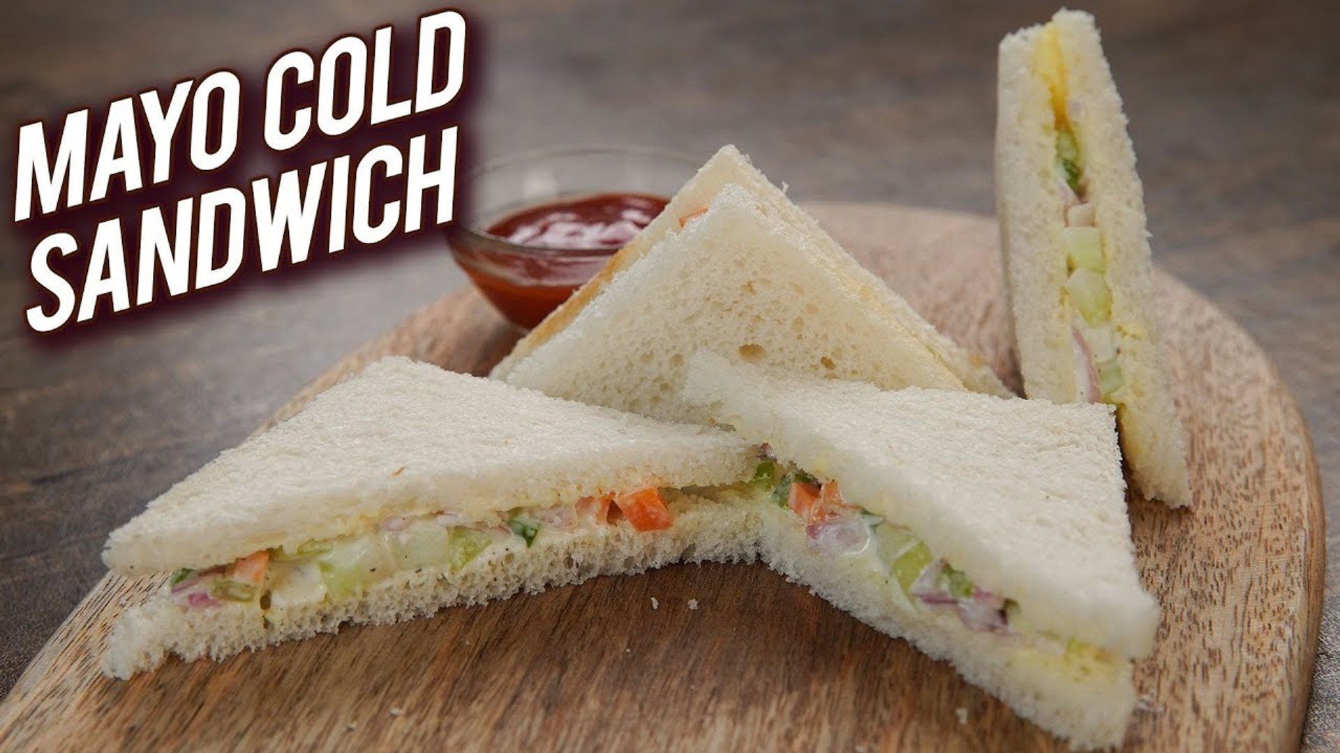 Mayonnaise Cold Sandwich Recipe - Veg Mayo Sandwich - Easy & Quick Sandwich  - Bhumika - video Dailymotion