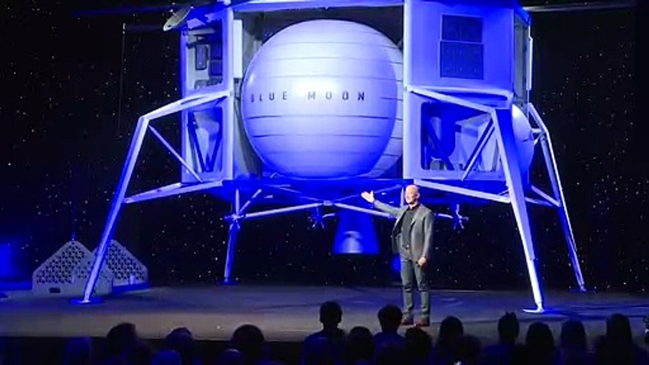 Bezos präsentiert mondlander "blue moon"