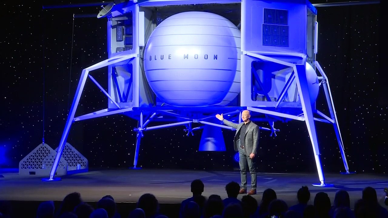 Bezos präsentiert Mondlander 'Blue Moon'