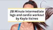 Kayla Itsines Intermediate Workout | No Kit Legs + Cardio Session