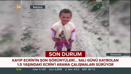 1,5 yaşındaki Ecrin'i arama çalışmaları sürüyor