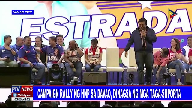 Campaign rally ng HNP sa Davao, dinagsa ng mga taga-suporta