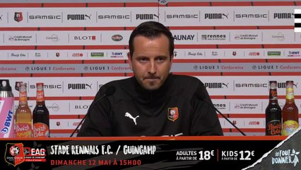 J36. #SRFCEAG. La conférence de presse d'avant-match