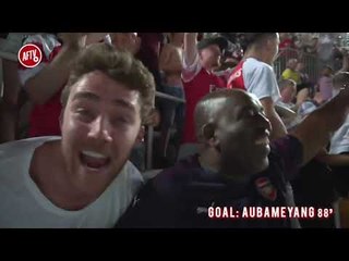 Valencia 2-4 Arsenal | Fans Go Wild For Aubameyang & Lacazette&#39;s Goals!!