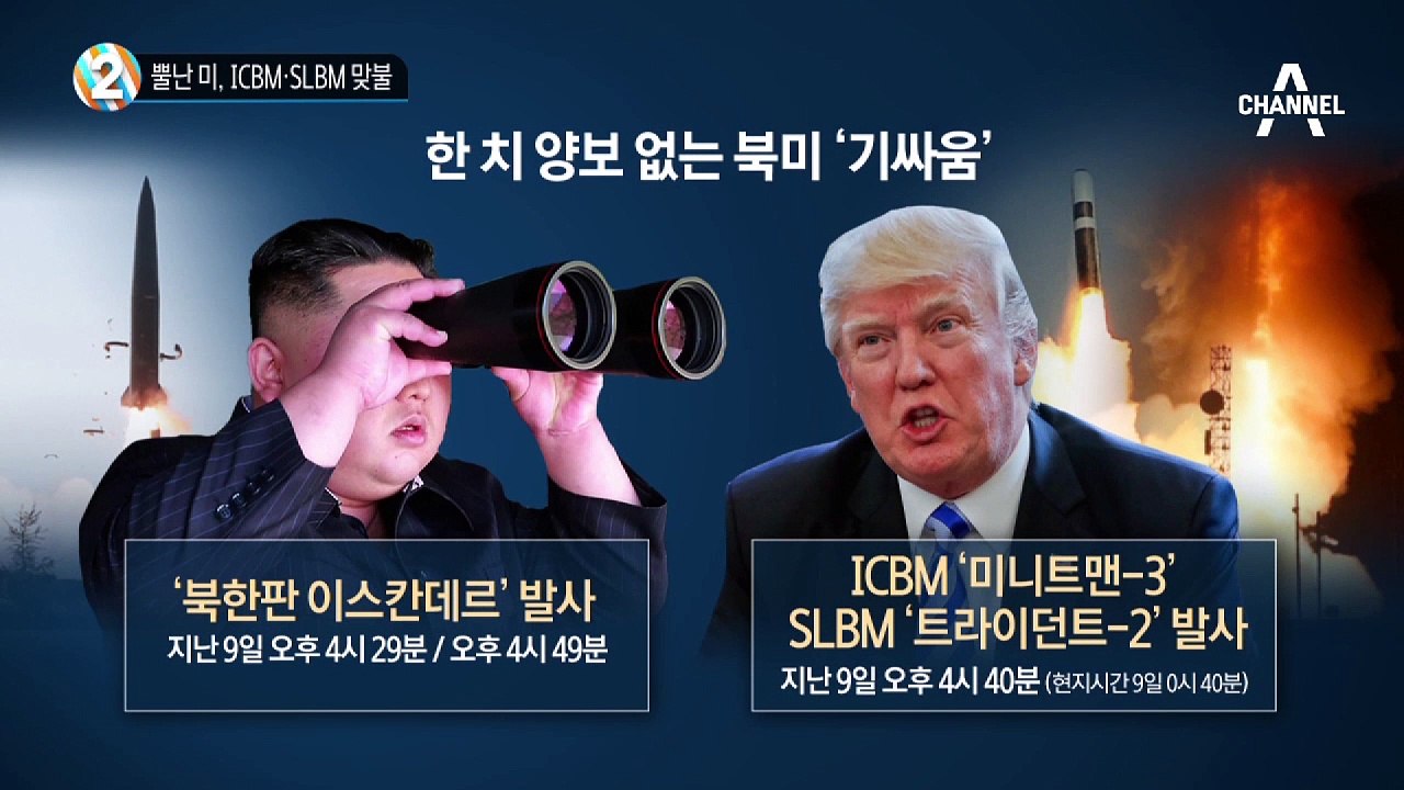 뿔난 美, ICBM·SLBM 맞불