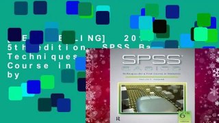 [BEST SELLING]  2014 5th edition. SPSS Basics: Techniques for a First Course in Statistics, by