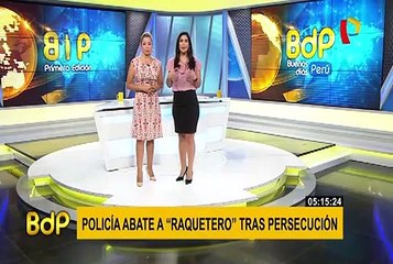 ‘Raquetero’ fue abatido tras persecución en el Cercado de Lima