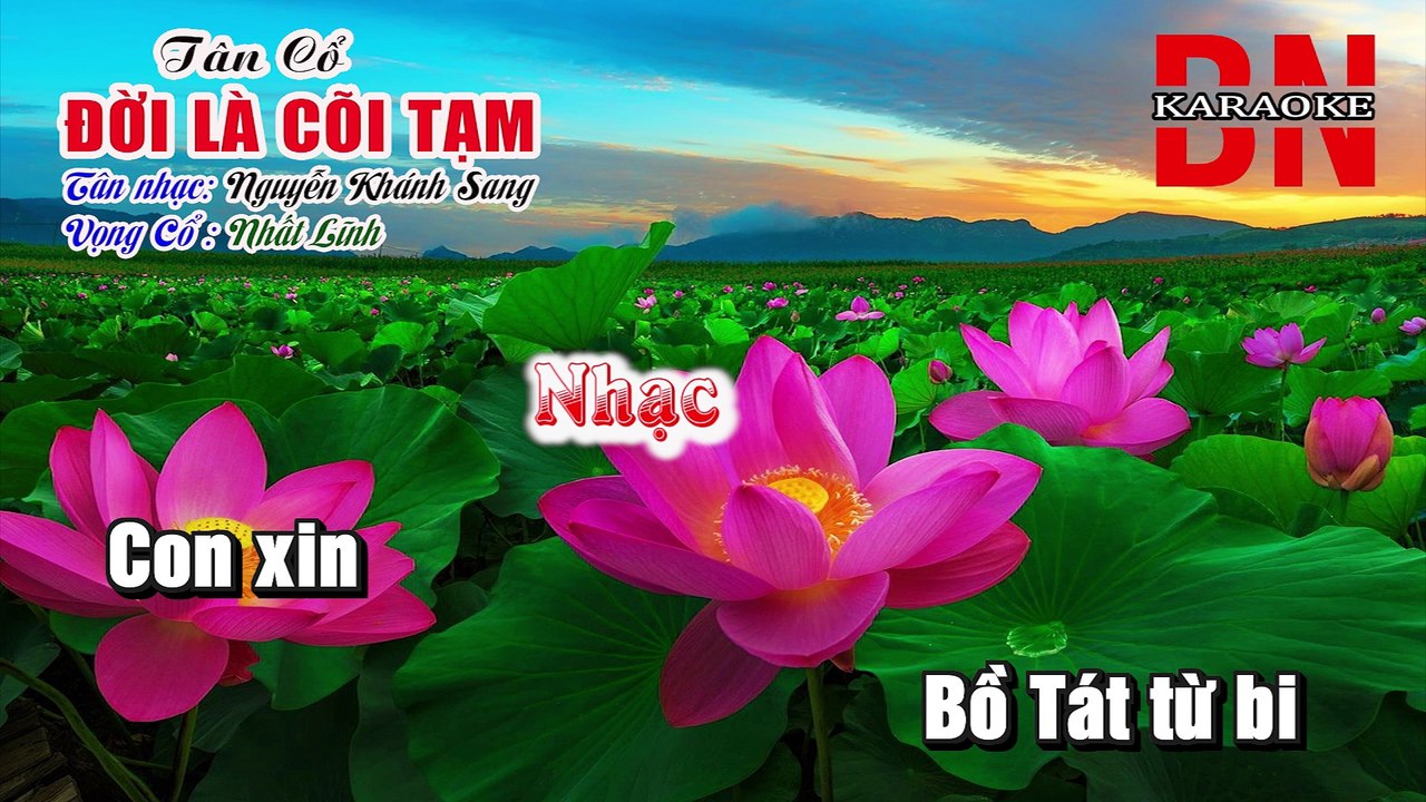 Đời Là Cõi Tạm || Karaoke Tân Cổ || Dây Đào || Tác Gỉa : Nhất Lĩnh