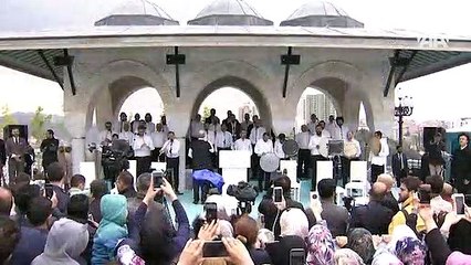 Başkentin üçüncü büyük camisinin resmi açılışı yapıldı