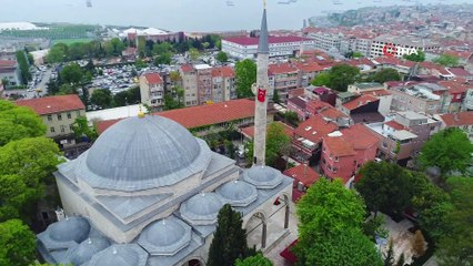 Açılışı gerçekleştirilen Davutpaşa Camii Havadan Görüntülendi