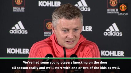 Solskjaer to blood youth in final game