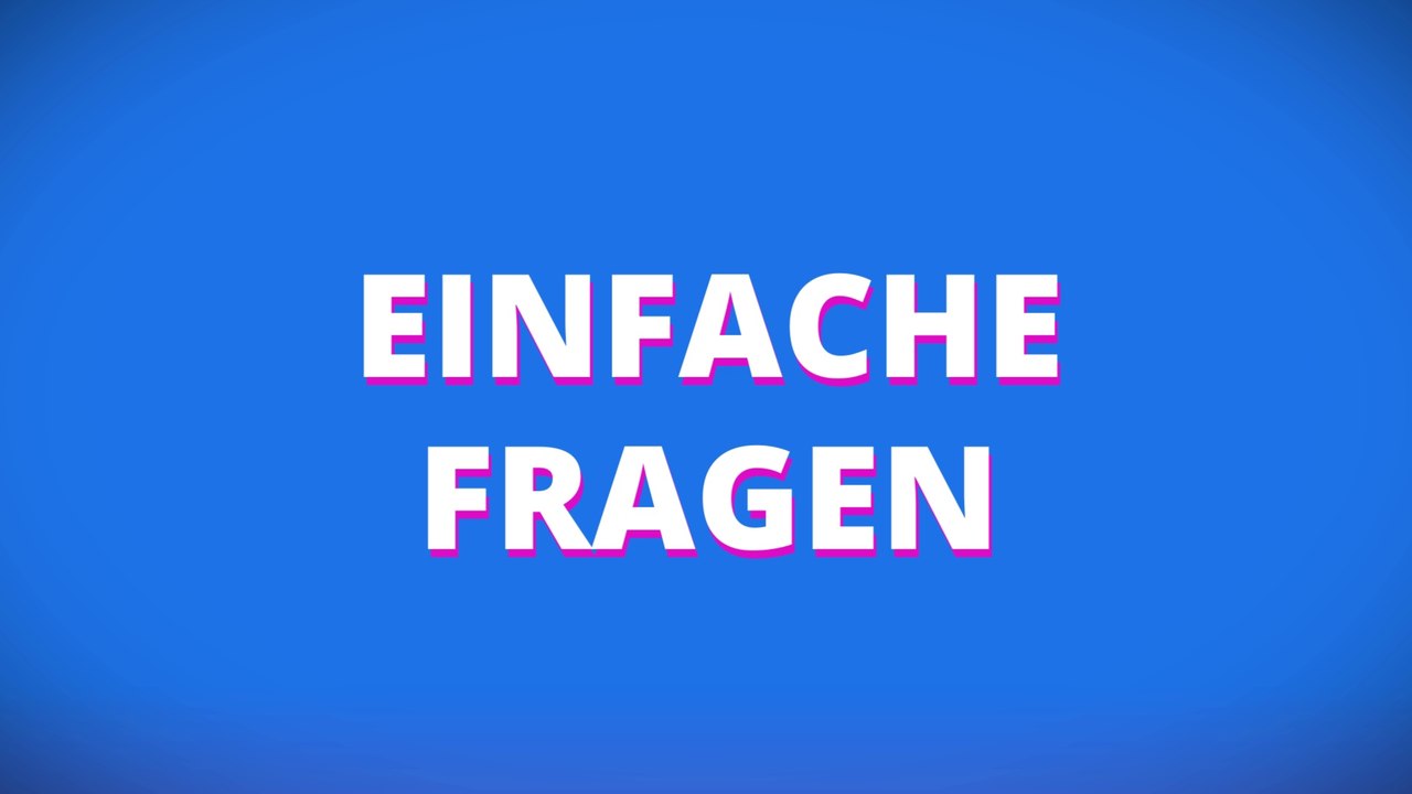 Witz: Einfache Fragen