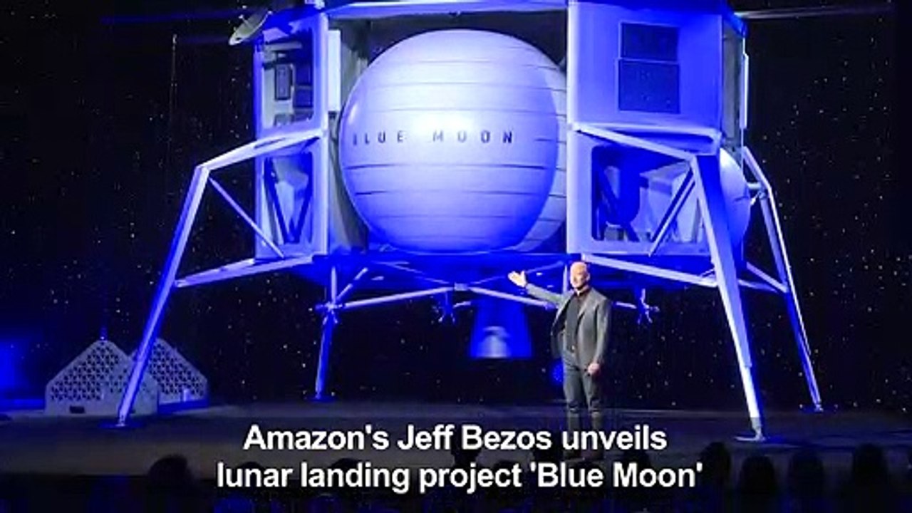 Amazon's Bezos unveils lunar lander project 'Blue Moon'