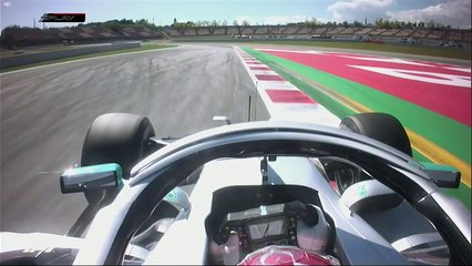 هاميلتون يعاني من مشاكل في توازن سيارته في تجارب فورمولا 1 إسبانيا