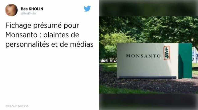 Glyphosate. Après le fichage fait pour Monsanto, des personnalités et des médias portent plainte