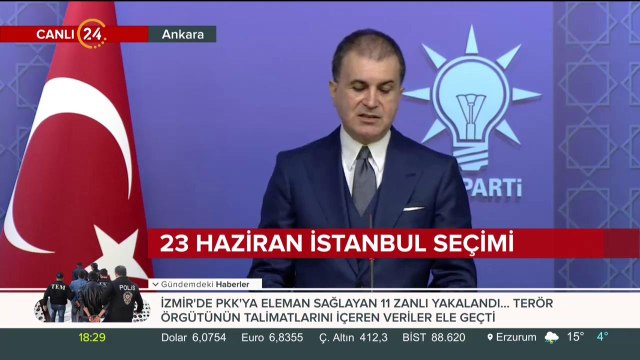 AK Parti Sözcüsü Ömer Çelik, MKYK toplantısı sonrası açıklama yapıyor