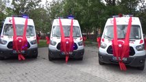Karaman'a Gönderilen 7 Yeni Ambulans Göreve Başladı