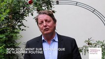 Présentation par Michel Eltchaninoff de son analyse critique du texte La longue gouvernance Poutine