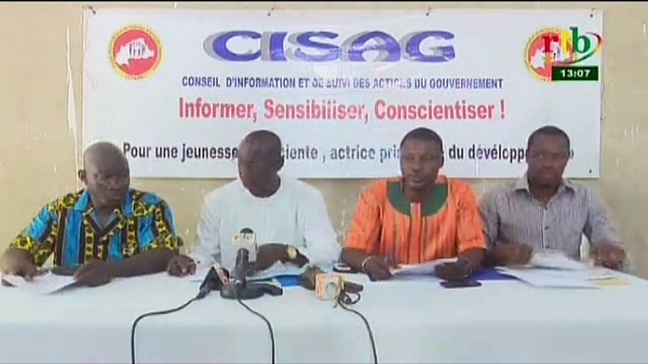 RTB - Conférence de presse animée par le CISAG au centre de presse Norbert zongo
