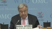 Guterres defiende el diálogo y la cooperación frente a tensiones comerciales