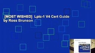 [MOST WISHED]  Lpic-1 V4 Cert Guide by Ross Brunson