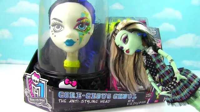 MONSTER HIGH Gore-Geous AntiStyling Head Tattoo Eyes Make Up Hair