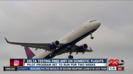 Download Video: Delta testing free wi-fi on domestic flights