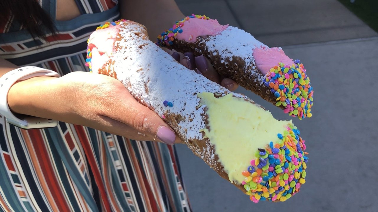 This Bakery's Oversized Cannolis Are A Foot Long