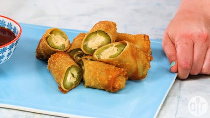Stuffed Pickle Egg Rolls