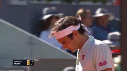 Thiem saves match points to beat Federer