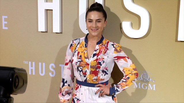 Gina Castellanos The Hustle Premiere Golden Carpet