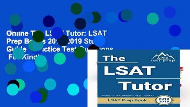 Online The LSAT Tutor: LSAT Prep Books 2018-2019 Study Guide Practice Test Questions For Kindle