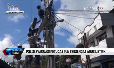 Heroik! Petugas Polisi Selamatkan Petugas PLN yang Tersengat Listrik