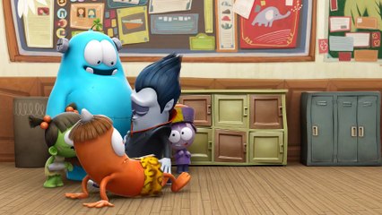 Funny Animated cartn | Spookiz Skeleton Teacher Wears Only His Underpants | Videos For Kids prt 1/2