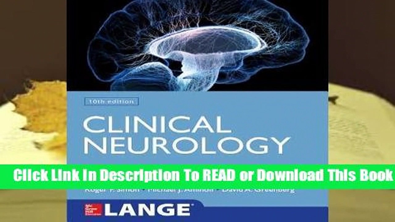 Full E-book Lange Clinical Neurology, 10th Edition  For Online