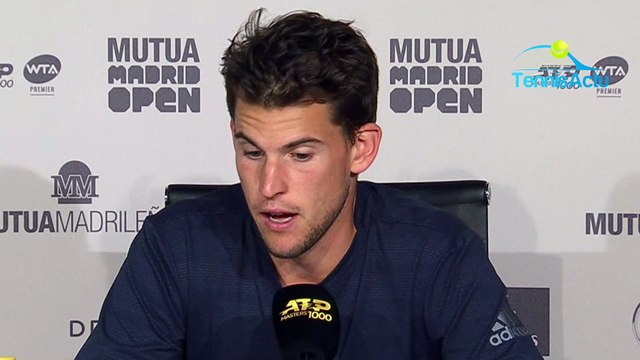 ATP - Masters 1000 Madrid 2019 - Dominic Thiem a battu Roger Federer : Je lui ai fait avec mes coups