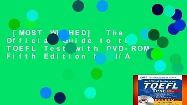 [MOST WISHED] The Official Guide to the TOEFL Test with DVD-ROM, Fifth Edition by N/A