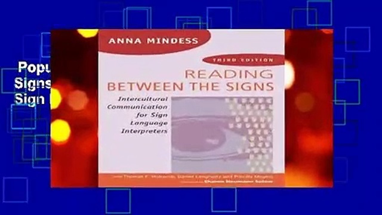 Popular to Favorit  Reading Between the Signs: Intercultural Communication for Sign Language