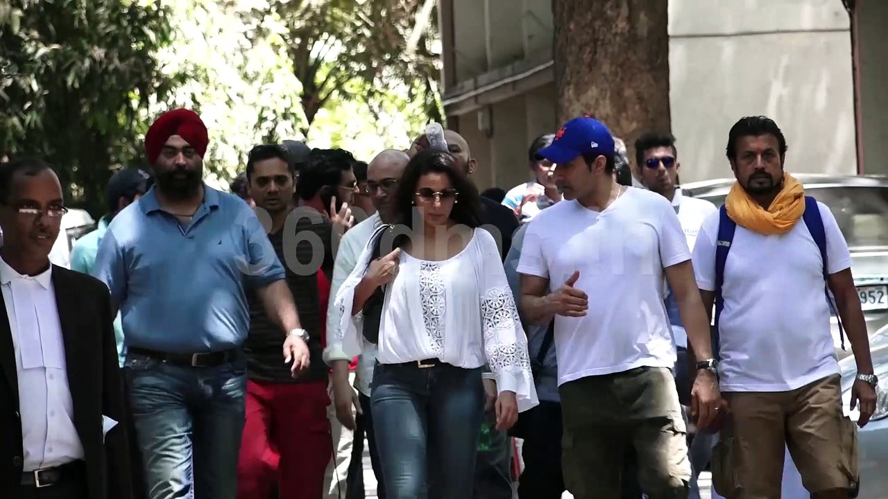 Pooja Bedi & Sudhanshu Pandey at Andheri Court to support Karan Oberoi