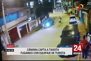 Cusco: taxista que robó a pertenencias a turista extranjero permanece en calidad de detenido
