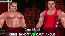 WWF No Mercy Invasion Mod Matches Chris Benoit vs Kurt Angle (Steel Cage Match)