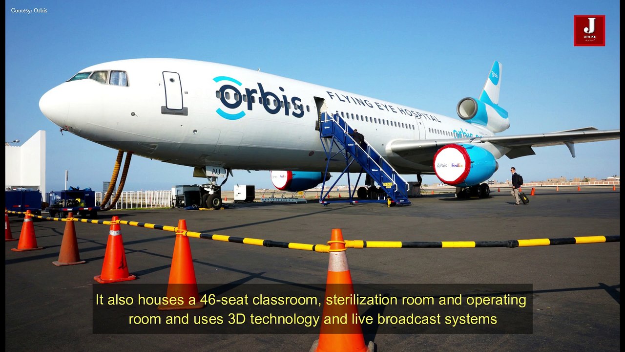 Take a look inside the world's only flying eye hospital