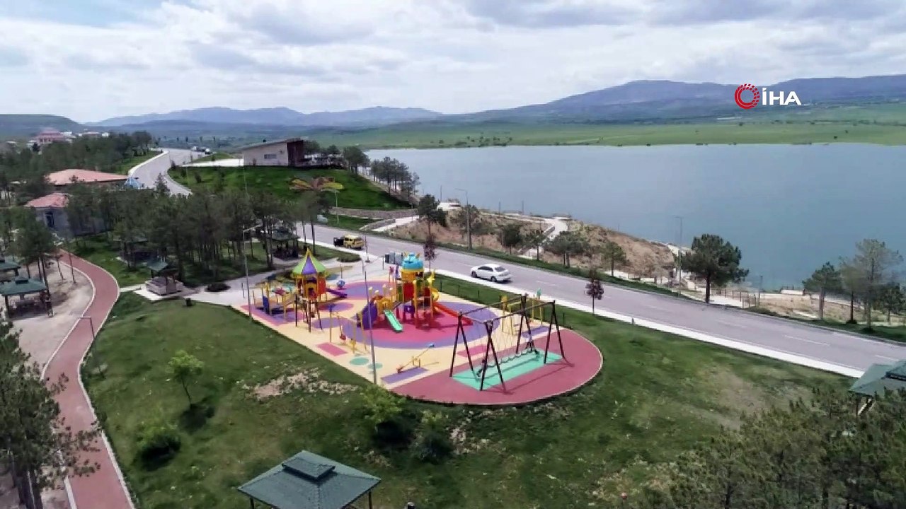 Cip Barajı'nın yağışlı geçen kış mevsimi sonrası yüzleri güldüren görüntüsü havadan görüntülendi