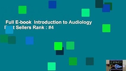 Full E-book  Introduction to Audiology  Best Sellers Rank : #4