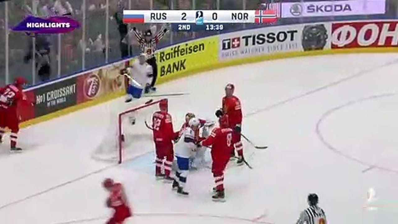 2019 IIHF World Championship Ice Hockey Highlights Russia-Norway (10.05.2019) ENG