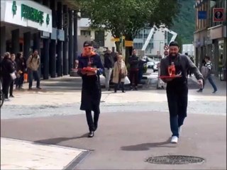 Annemasse : première course des garçons de café