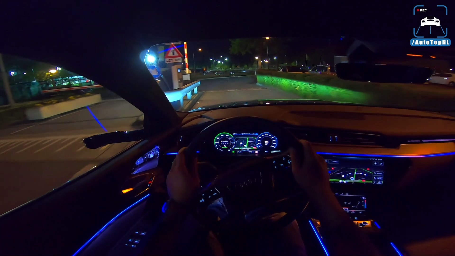 Audi E Tron Night Drive Pov Ambient Lighting Camera Mirrors By Autotopnl