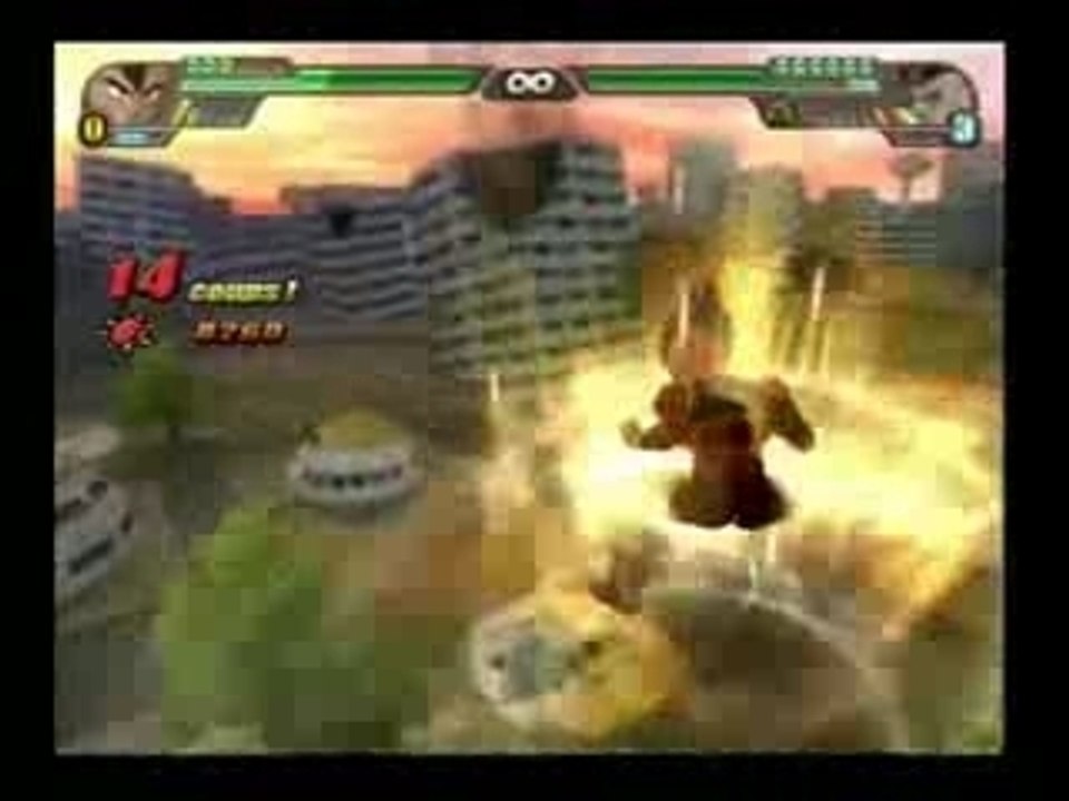 dbz bt 3: combat contre "baby vegeta"