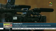 Venezuela anuncia reapertura fronteriza con Brasil y Aruba