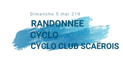 Randonnée Cyclo Club Scaërois 2019